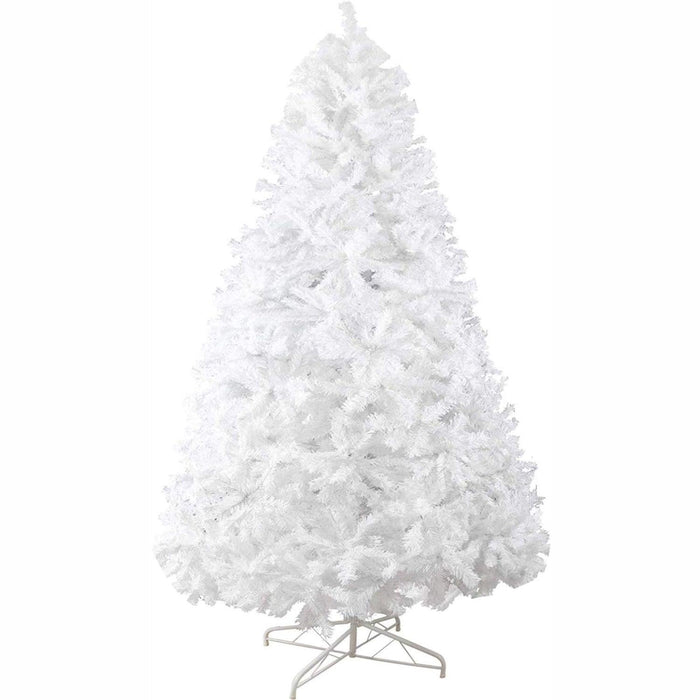 9ft Premium Artificial Christmas Spruce Tree 1850 Branch Tips w/Metal Stand, White