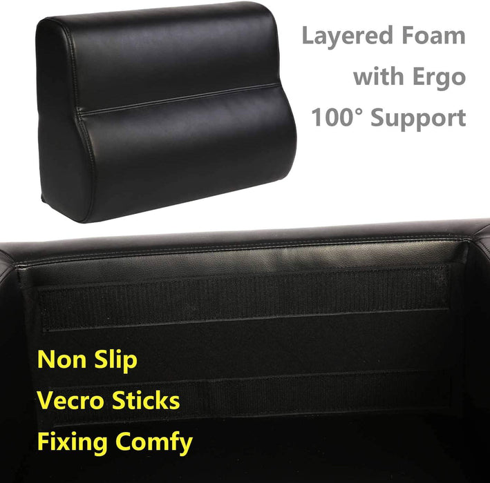 Guest Chair Office Reception Chair Leather Sofa Chairs with PU Leather Soft Sponge, Black