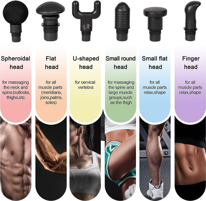 20 Speeds Massage Gun Deep Tissue Percussion Muscle Massager Handheld Body Massager