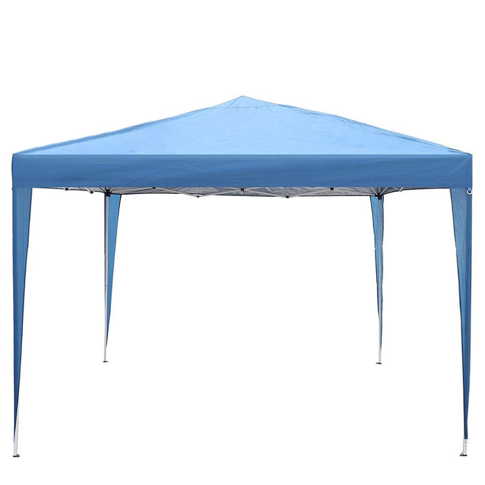 Pop up Gazebo Canopy Tent, 10'x10' Patio  Easy to Setup Portable Outdoor Sun Shade, Blue