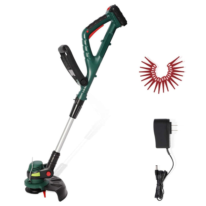 20V Cordless String Trimmer/Edger, 10” Cutting Path, 2.0Ah Battery & Charger Included