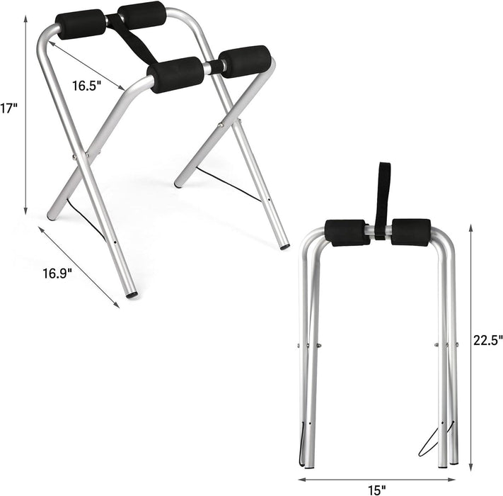 Set of 2 Universal Kayak Storage Racks Collapsible Kayak Stand for Canoe Boat SUP