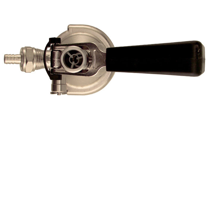 A System Keg Tap Coupler with Ergonomic Handle