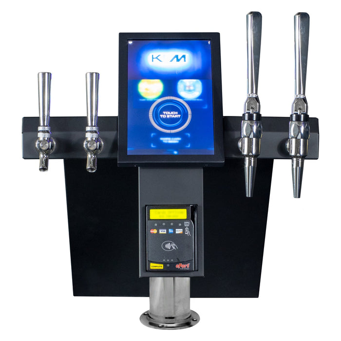 Four Tap Topper for KVM &reg; Kegerator Vending Machine