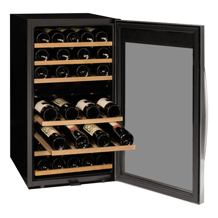 Cascina Series 43 Bottle Dual Zone Freestanding Wine Refrigerator Cooler with Stainless Steel Door