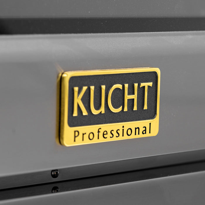 Kucht 36" 5.2 cu. ft. 6 Burner Natural Gas Dual Fuel Range in Titanium Stainless Steel with Digital Thermostat