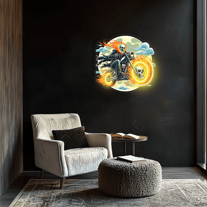 Ghost Driver Neon, Ghost Driver Uv Printing Neon, Ghost Driver Uv Printing Neon Signage, Neon Light, Neon Wall Art, Neon Signage, Neon Light