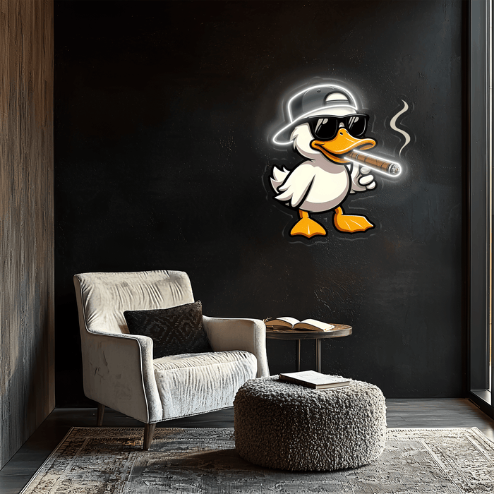Cool Duck Plexiglass Neon Art, Duck Neon Sign, Neon Light Sign, Neon Wall Art, Neon Sign, Neon Light Sign, Neon Gifts, Gamer Gifts