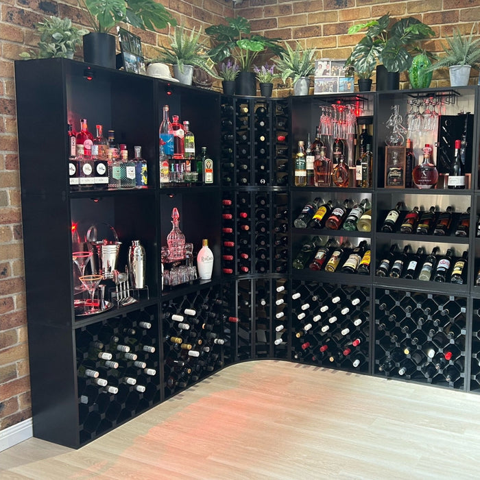 7 Bottle Display Wine Cube