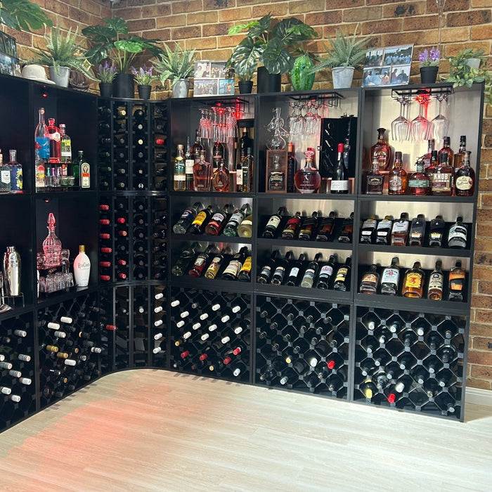 7 Bottle Display Wine Cube