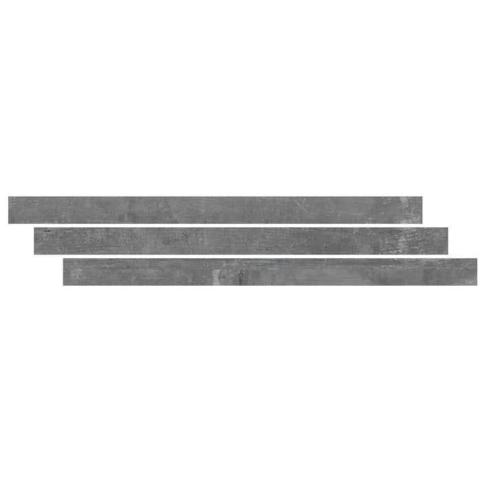 Kingsdown Gray 0.26" Thick x 1.177" Wide x 94" Length Luxury Vinyl End Cap Molding-MSI Everlife