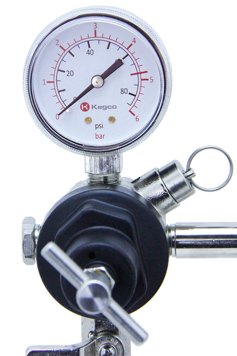 Commercial Grade Single Gauge CO2 Regulator