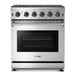 THOR Kitchen Package - 30" Gas Range, Range Hood, Microwave, Refrigerator with Water and Ice Dispenser, Dishwasher, Wine Cooler, AP-LRG3001U-14