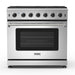 THOR Kitchen 36 in. 6.0 Cu. Ft Professional Natural Gas Range in Stainless Steel, LRG3601U