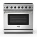 THOR Kitchen 36 in. 6.0 Cu. Ft Propane Gas Range in Stainless Steel, LRG3601ULP