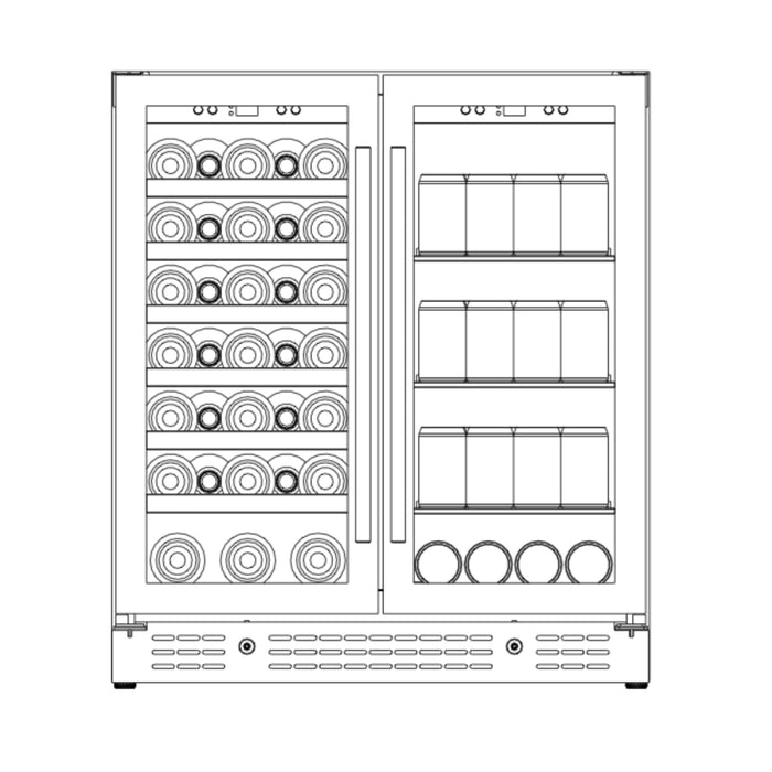 30-Inch Dual-Zone Wine & Beverage Center
