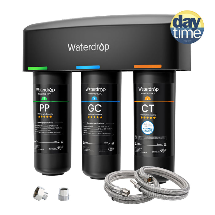3-stage Under Counter Direct Connect Filtration System Waterdrop TSA
