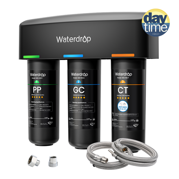 3-stage Under Counter Direct Connect Filtration System Waterdrop TSA