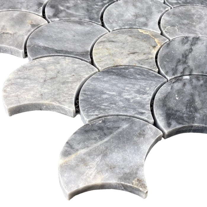 Luna Sky Marble Laguna on 12" x 12" Mesh Mosaic Tile - Belair Collection