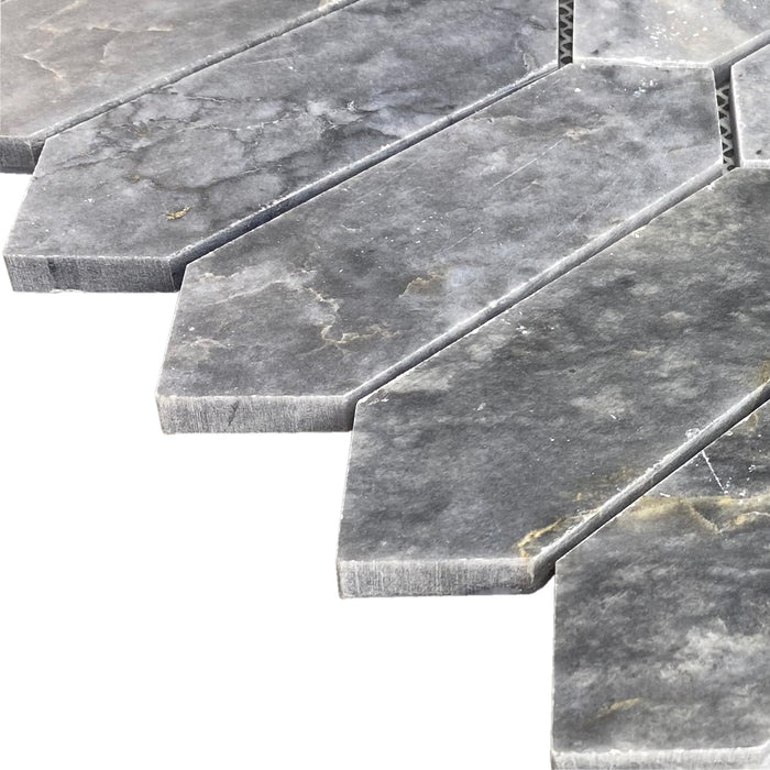 Luna Sky Marble Strada on 12" x 12" Mesh Mosaic Tile - Belair Collection