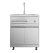 THOR Outdoor Kitchen Package with Propane Gas Grill and Freezer, AP-Outdoor-LP-F-6-A