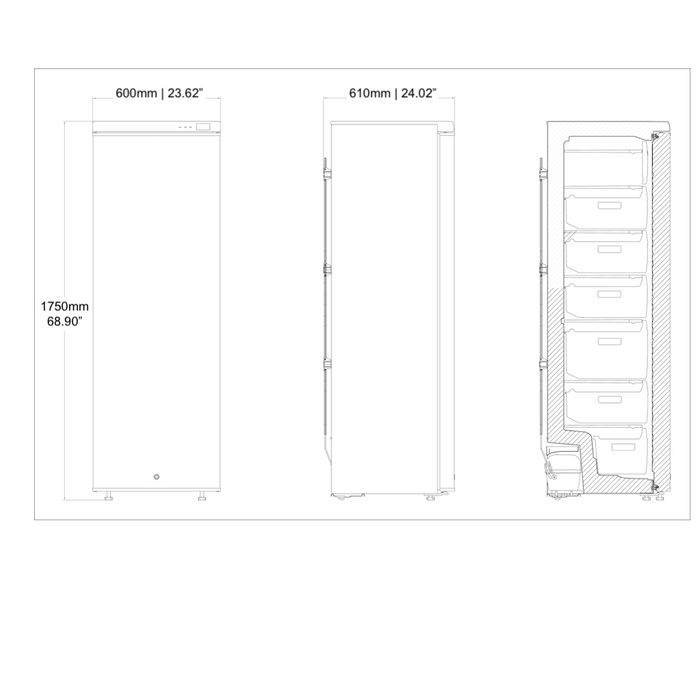 -20~-40°C Low Temperature 270L Medical Freezer