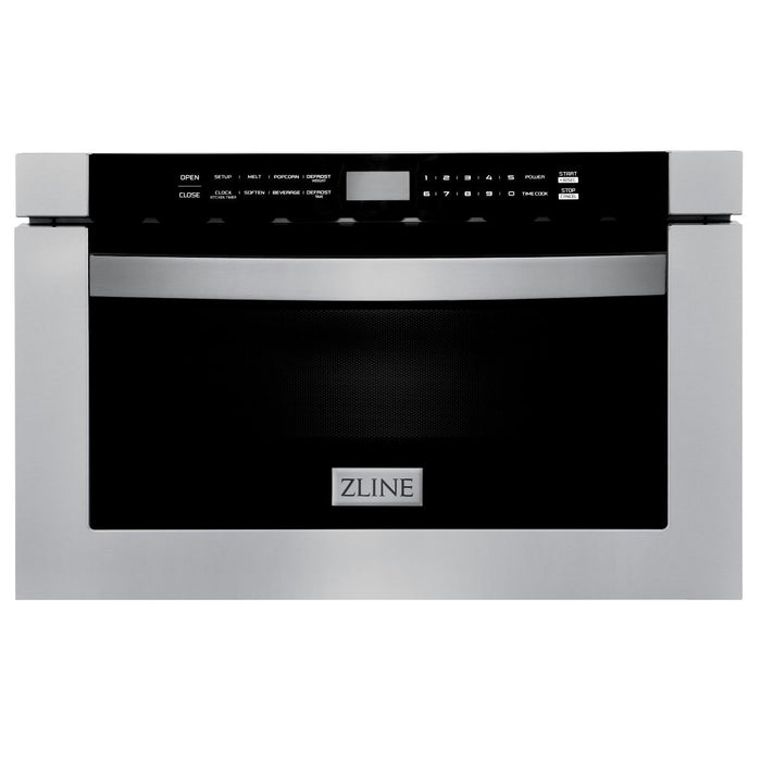 ZLINE Appliance Package - 30 in. Dual Fuel Range, 30 in. Range Hood, Microwave Drawer, 3KP-RARH30-MW