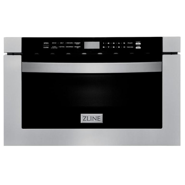 ZLINE Appliance Package - 36 in. Dual Fuel Range, Range Hood, Microwave Drawer, 3 Rack Dishwasher, 4KP-RARH36-MWDWV