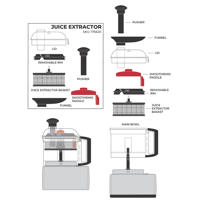 Magimix Juice Extractor Food Processor Attachment