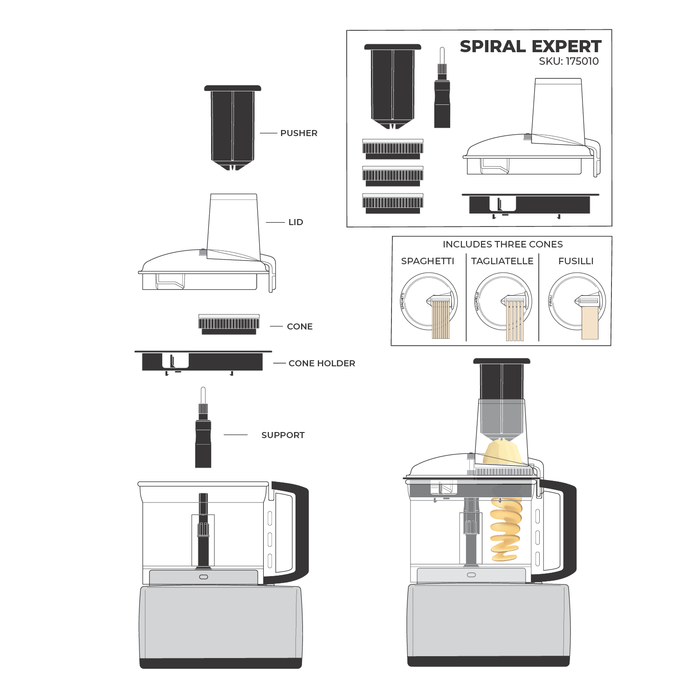 Magimix Spiral Expert Food Processor Attachment