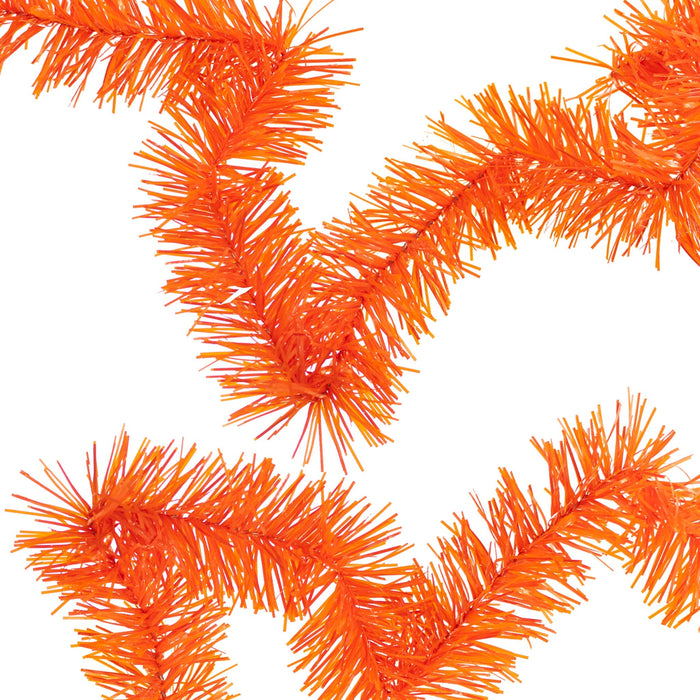 Orange Tinsel Garland