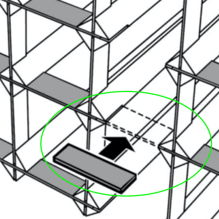 Wine Rack System Horizontal Connector Piece