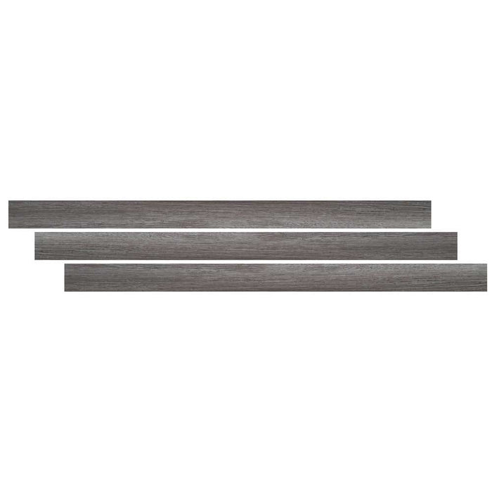 Midnight Maple 0.26" Thick x 1.77" Wide x 94" Length Luxury Vinyl End Cap Molding-MSI Everlife