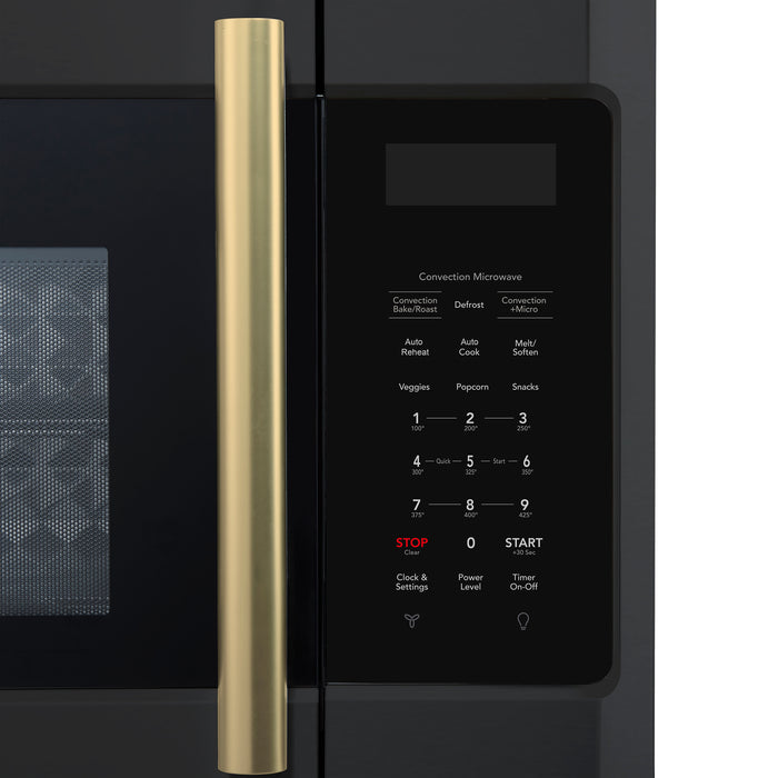 Forno Fornace 30-Inch Over the Range Convection Microwave, Black – 1.5 cu.ft, 300 CFM Vent, Touch Control, LED Light