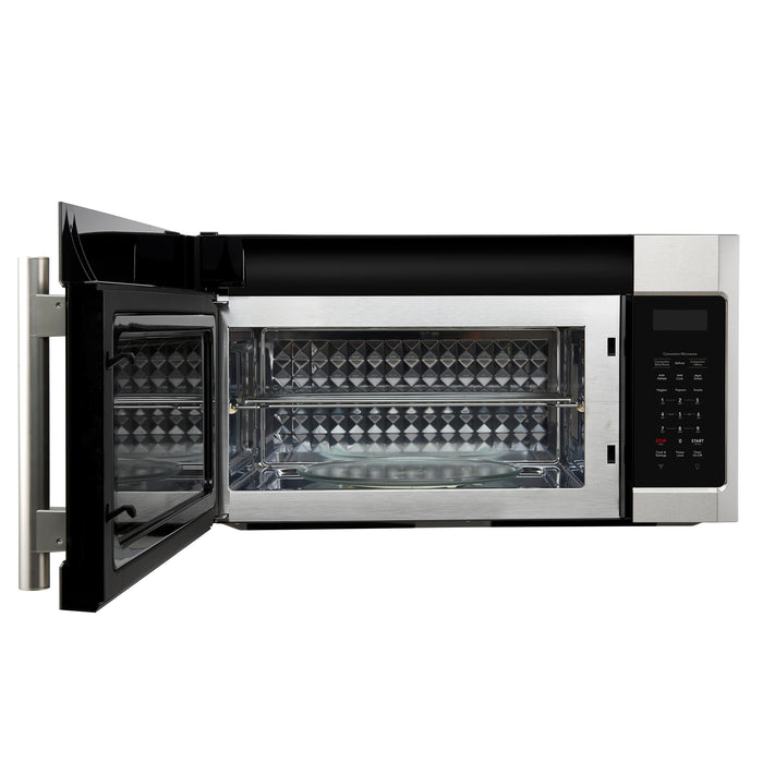 Forno Fornace 30-Inch Over the Range Convection Microwave, Stainless Steel – 1.5 cu.ft, 300 CFM Vent, Touch Control, LED Light