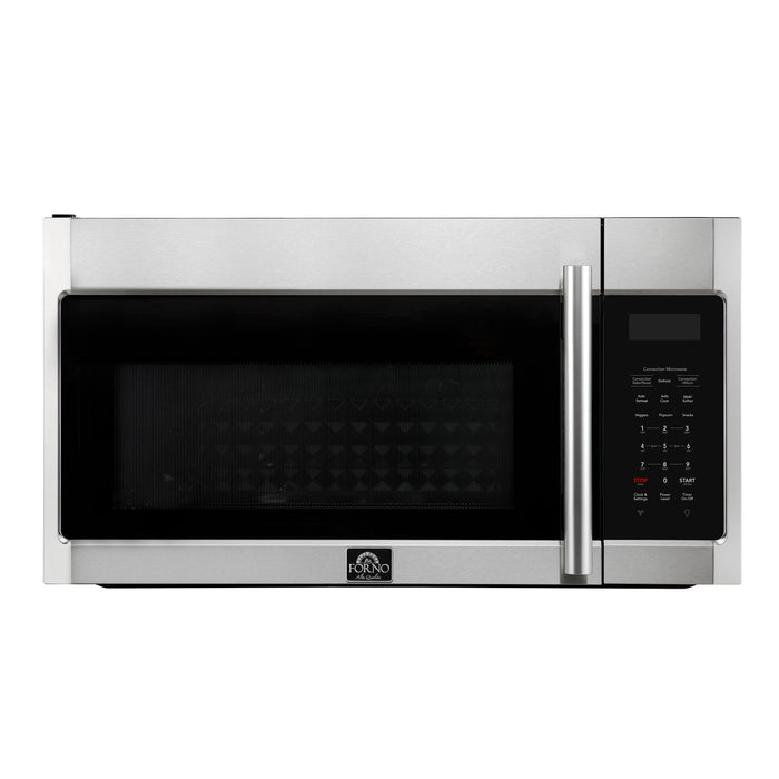 Forno Fornace 30-Inch Over the Range Convection Microwave, Stainless Steel – 1.5 cu.ft, 300 CFM Vent, Touch Control, LED Light