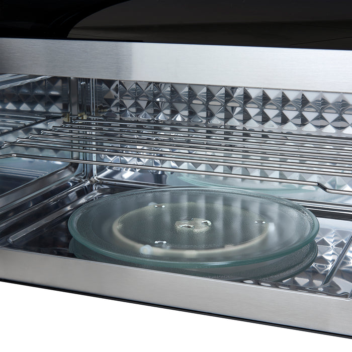 Forno Fornace 30-Inch Over the Range Convection Microwave, Stainless Steel – 1.5 cu.ft, 300 CFM Vent, Touch Control, LED Light