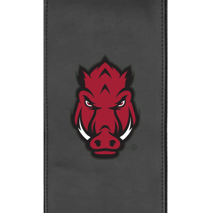 Silver Club Chair with Arkansas Razorbacks Secondary Logo