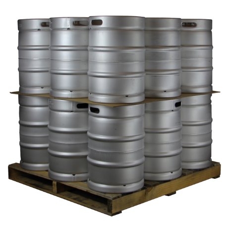 Pallet of 18 Kegs 15.5 Gallon (1/2 Barrel) Commercial Keg - Drop-In D System Sankey Valve