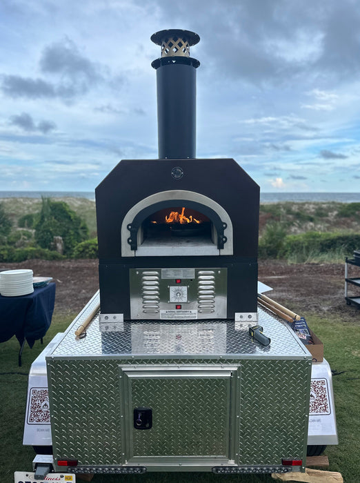 CBO 750 Tailgater | Wood Fired Pizza Oven Trailer | 38" X 28" cooking surface | 2-3 - 10" pizzas at a time | 50-60 pizzas an hour