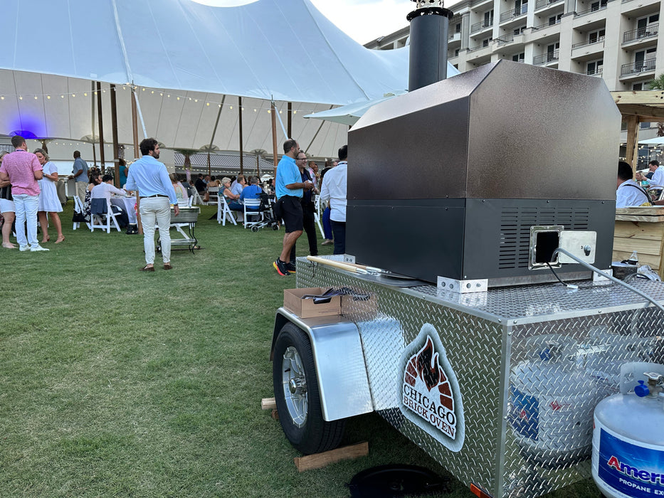 CBO 750 Tailgater | Wood Fired Pizza Oven Trailer | 38" X 28" cooking surface | 2-3 - 10" pizzas at a time | 50-60 pizzas an hour