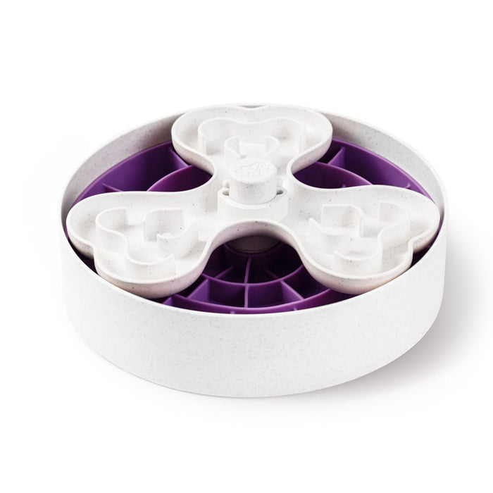 Puzzle Feeder™ Swirl - Slower than a Slow Feeder - For Dogs (Purple)