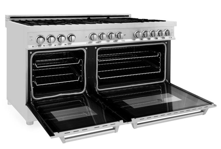 ZLINE 60 in. Dual Fuel Range & 60 in. Range Hood Appliance Package, 2KP-RARHC60