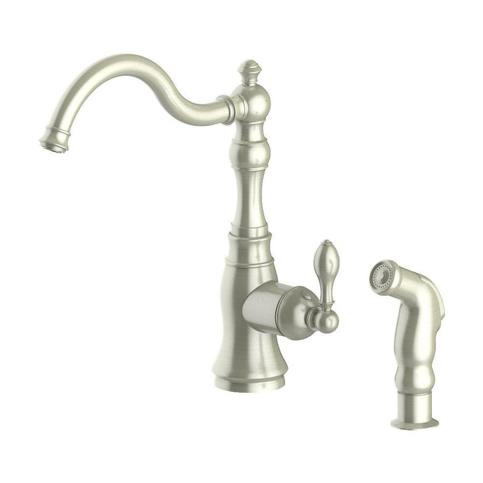 ZLINE Rembrandt Single Handle Kitchen Faucet and Side Sprayer in Brushed Nickel (REM-KF-BN)