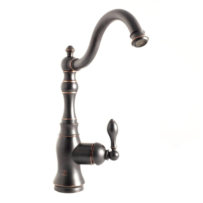 ZLINE Rembrandt Single Handle Kitchen Faucet and Side Sprayer in Oil Rubbed Bronze (REM-KF-ORB)