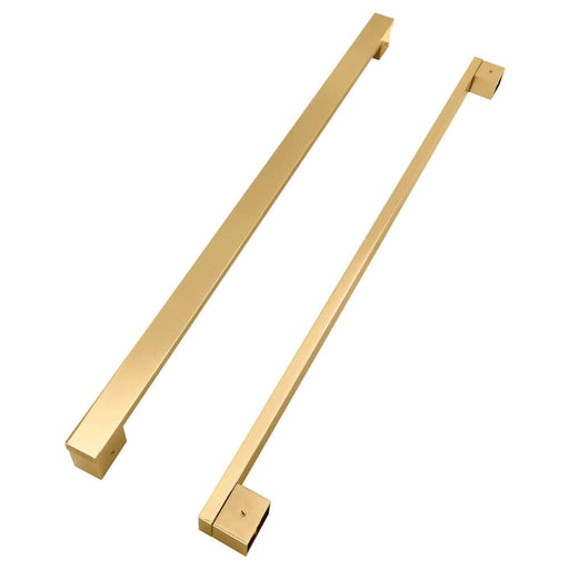 ZLINE Autograph Edition Square Handles for Freestanding Refrigerators (RFMHZ-F-36) Polished Gold