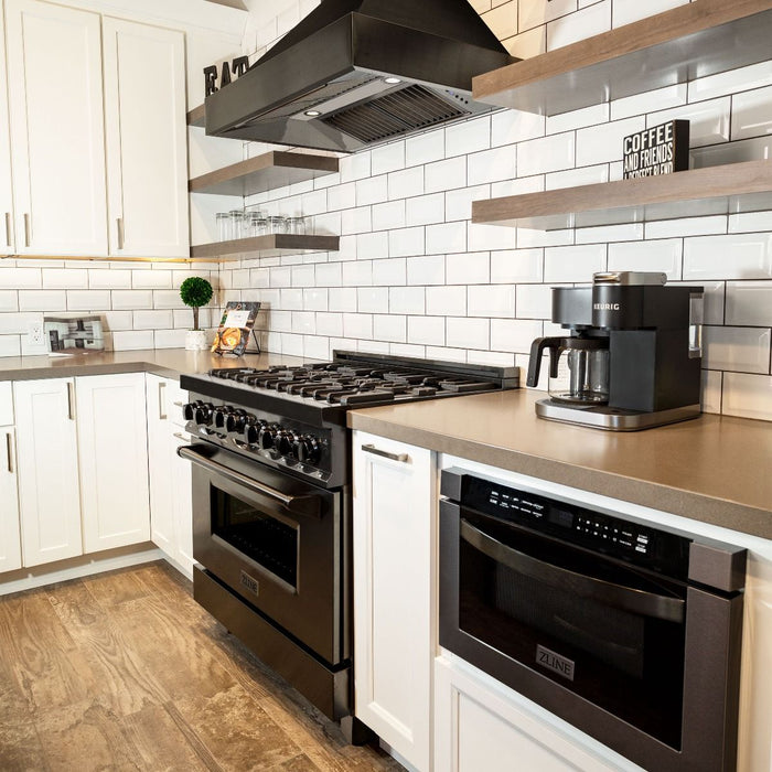 ZLINE Appliance Set – 36" Range,  Range Hood, Microwave, Dishwasher, AS-RAB-36-3