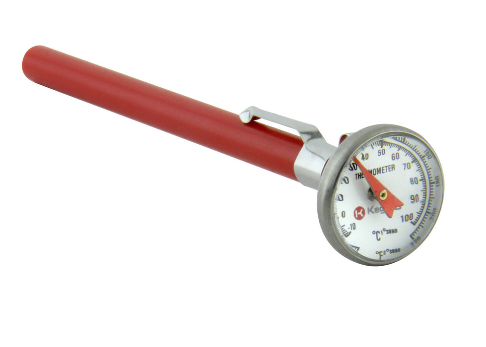 Pocket Dial Thermometer - 1" Dial, 5" Stem