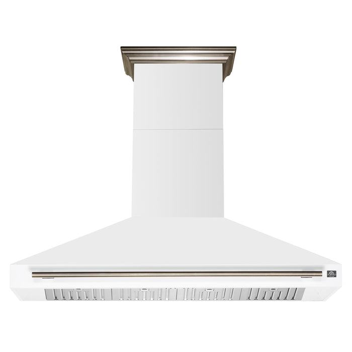 Forno Aria 60 Inch Wall-Mounted Range Hood in White