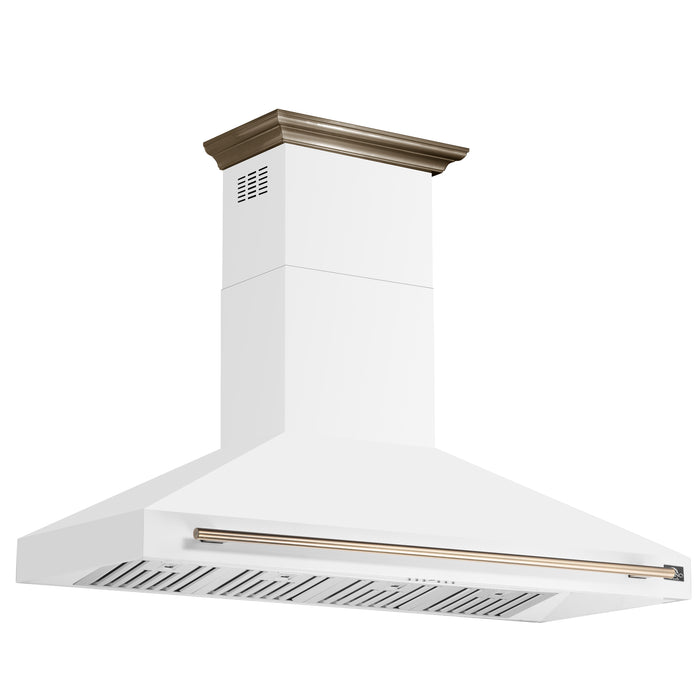 Forno Aria 60 Inch Wall-Mounted Range Hood in White